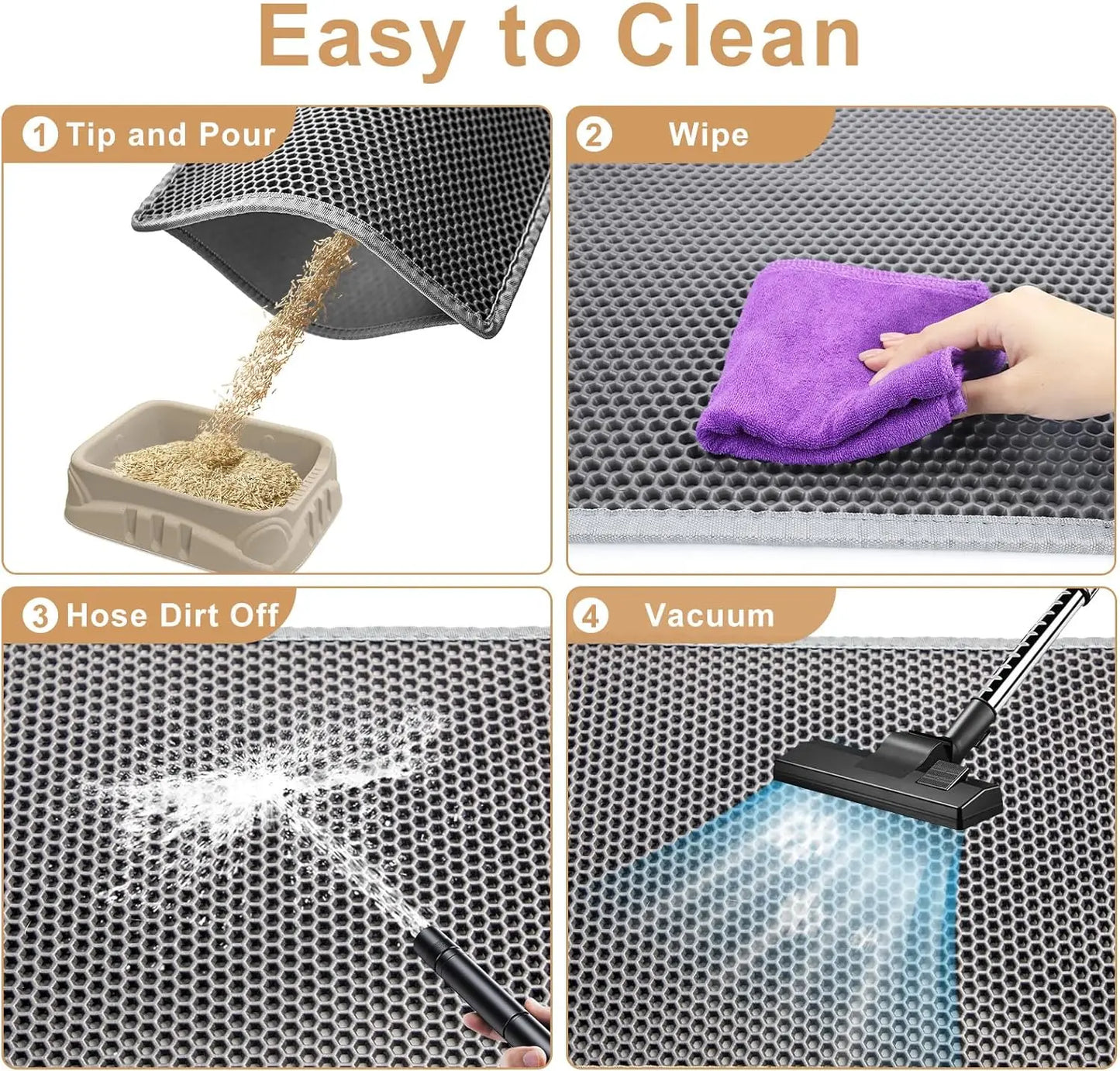 PawfectWorlds™ Kitty Trap – Cat Litter Mat