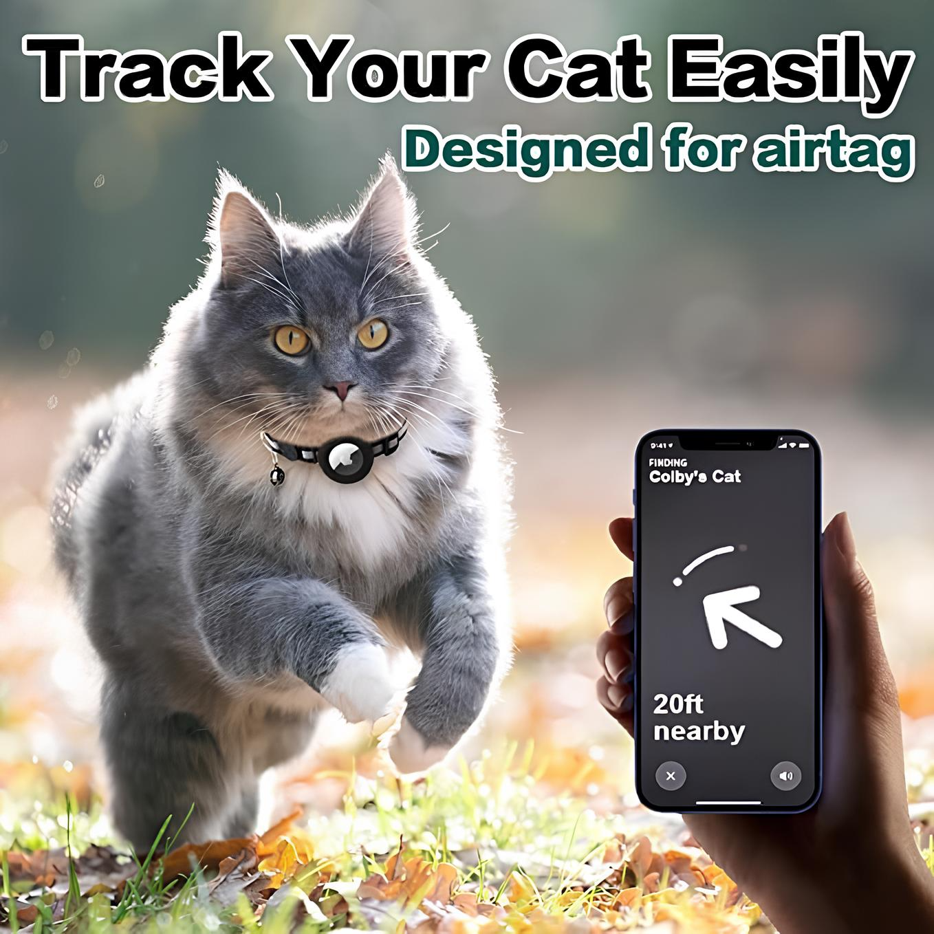PawfectWorlds™ Collar Track– Pet AirTag Collar