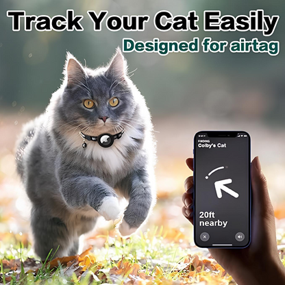 PawfectWorlds™ Collar Track– Pet AirTag Collar