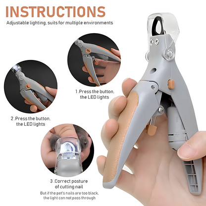 PawfectWorlds™ LED Cutter – Light Nail Clipper